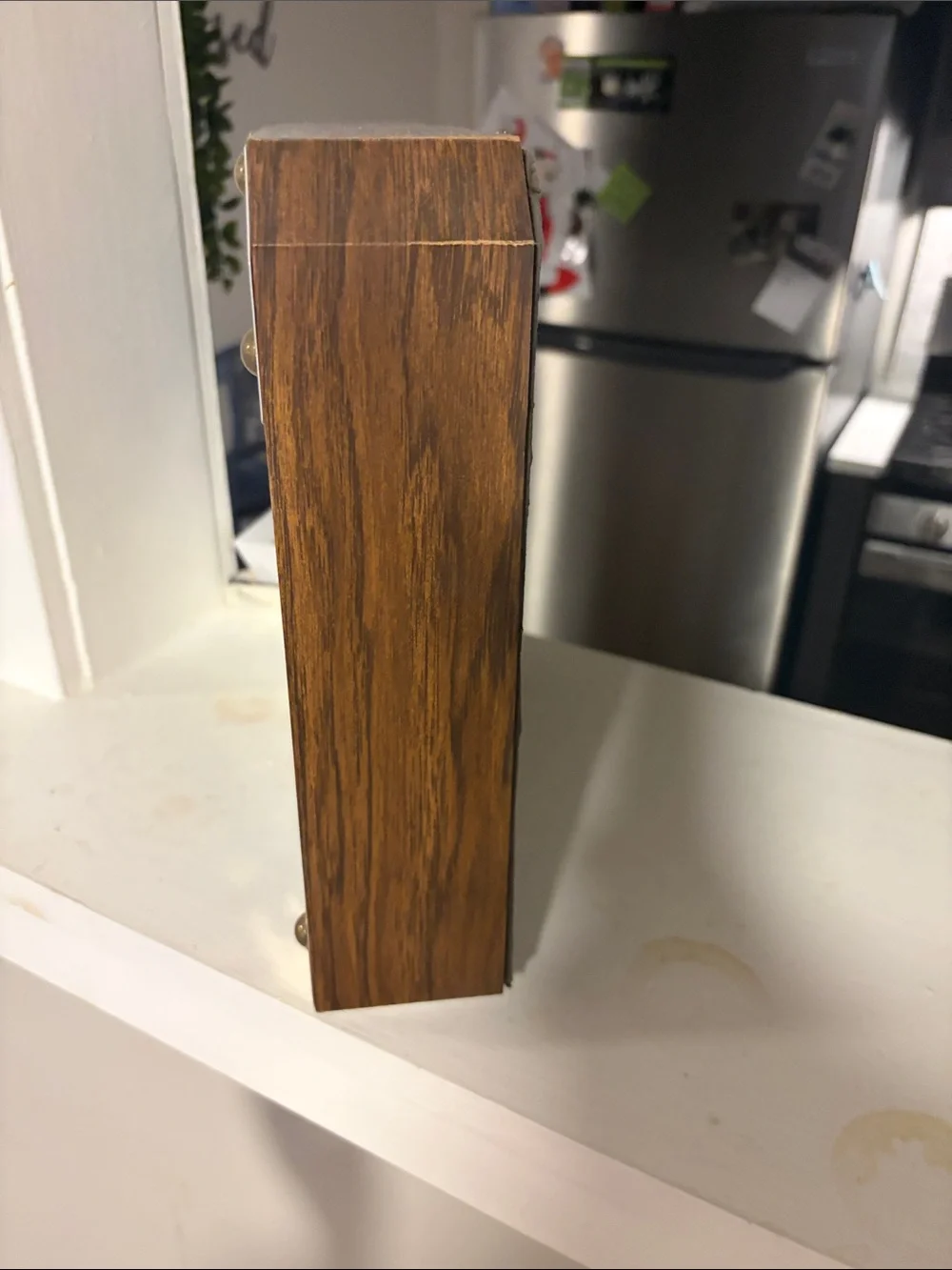 Mercedes quartz wooden clock